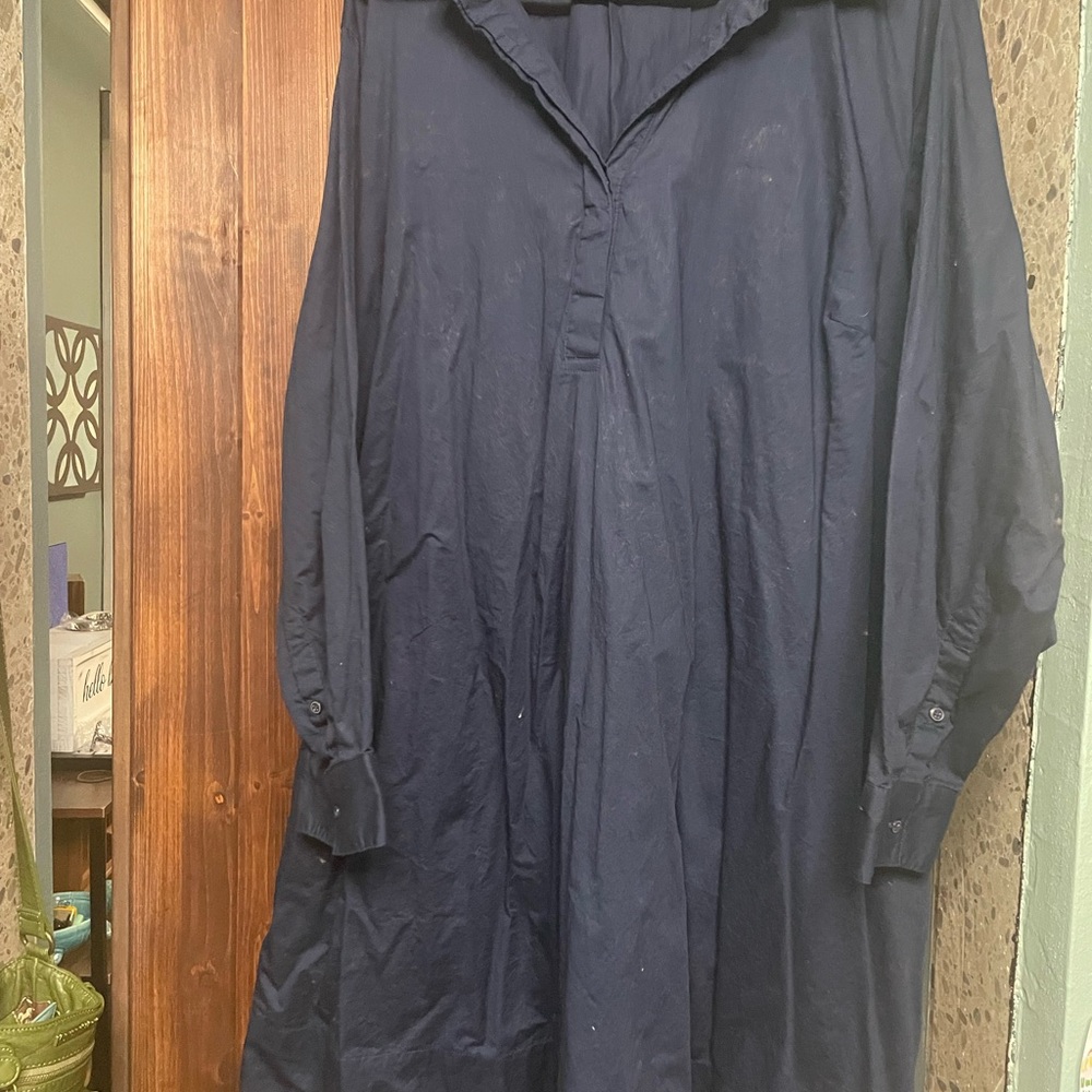 Old Navy Dark Blue Shirt Dress